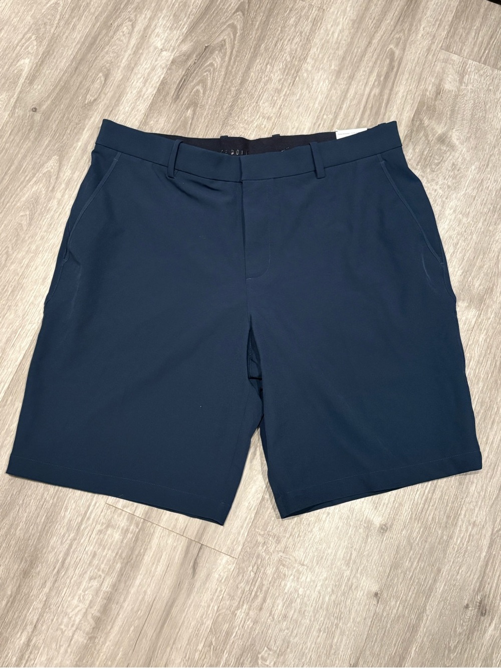 Nike Men's Dark Navy Flat-Front Performance Shorts Golf Navy 36